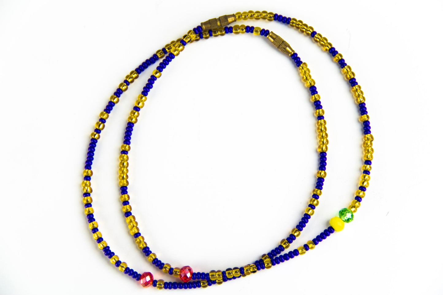 Midnight ankle beads