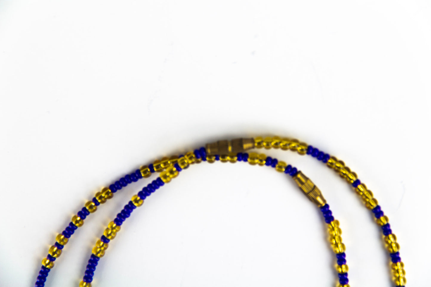 Midnight ankle beads