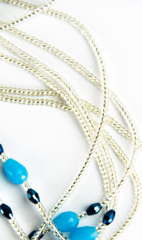 Clouds waist beads