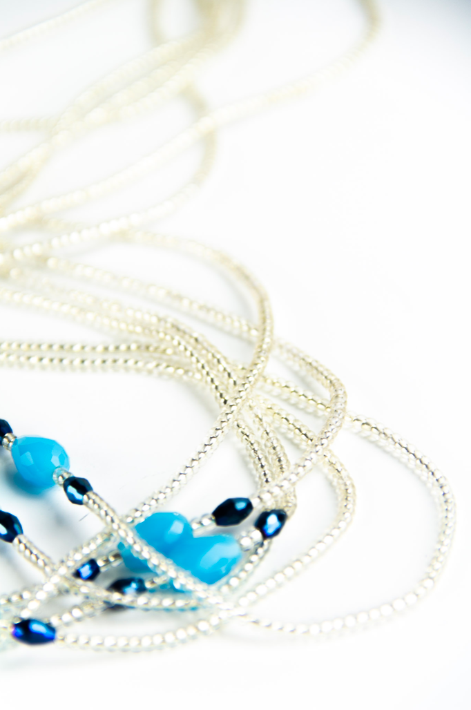 Clouds waist beads