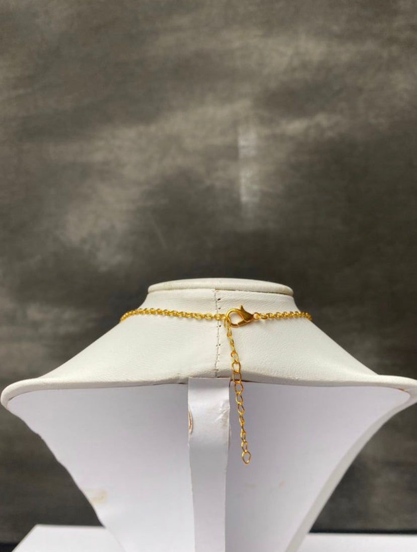 Gold and Silver Africa Necklace
