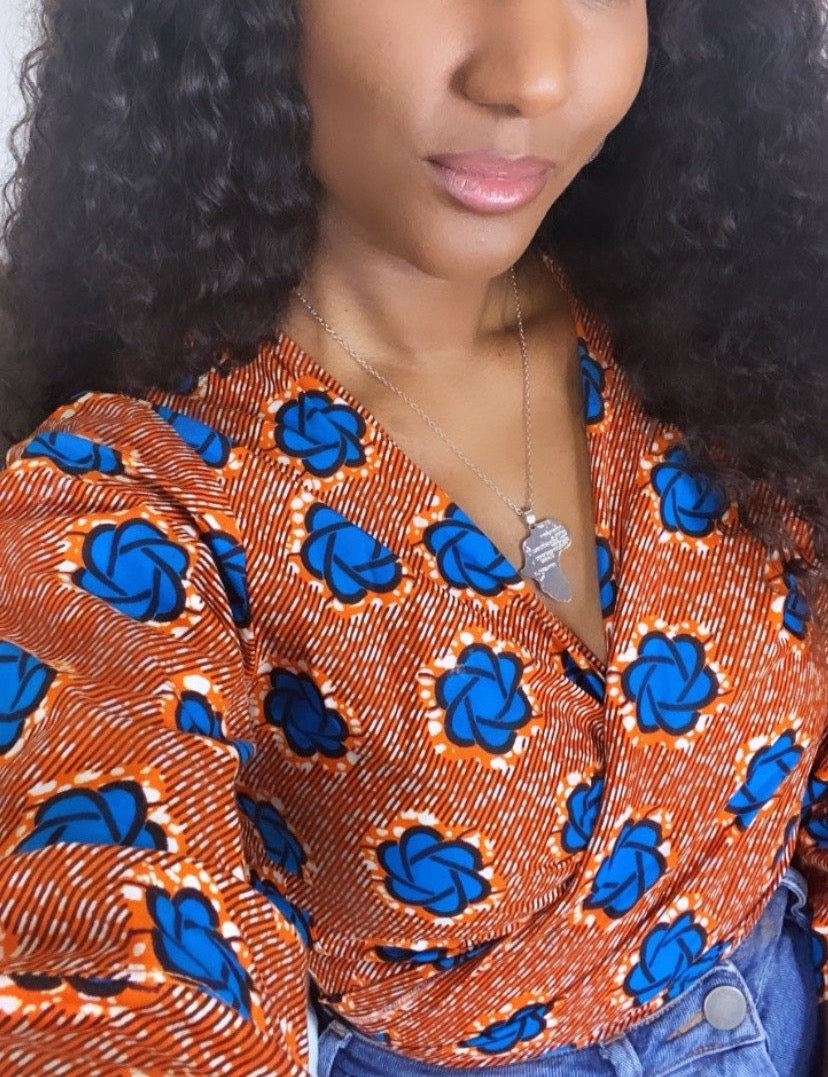 Gold and Silver Africa Necklace