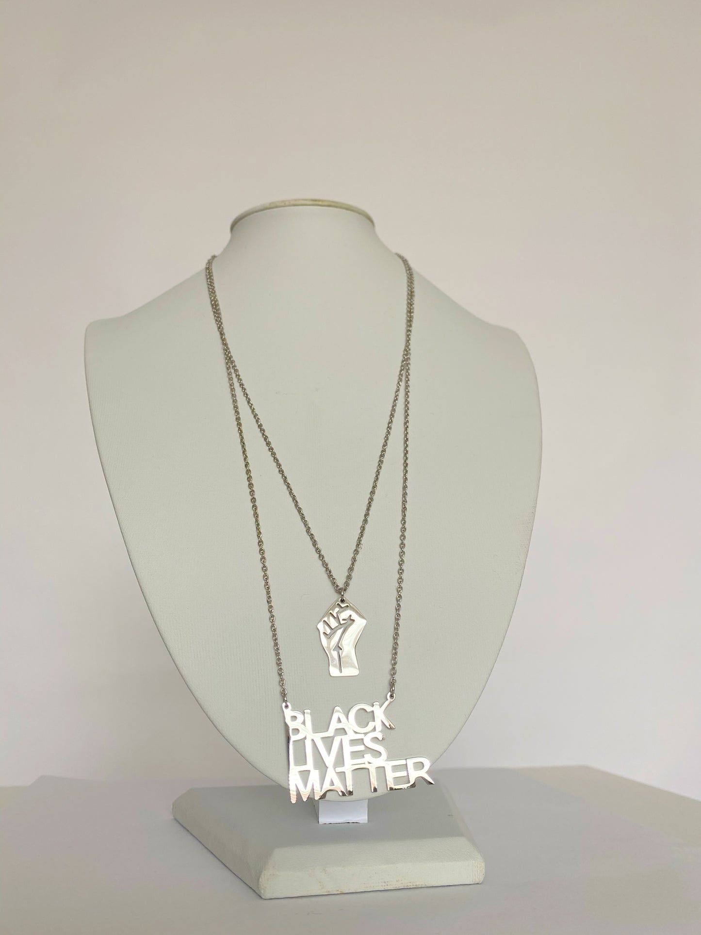 Black Lives Matter Necklace Set
