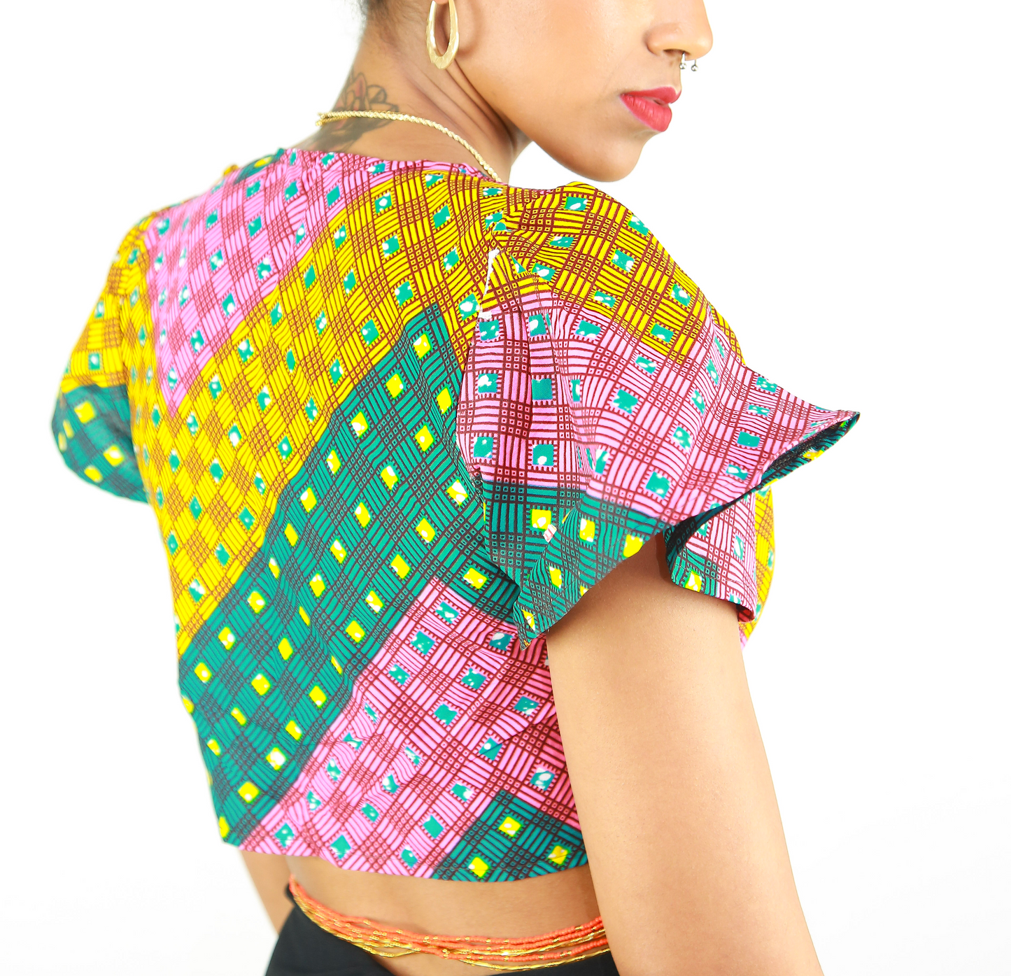 Sola Tie Front Crop Top